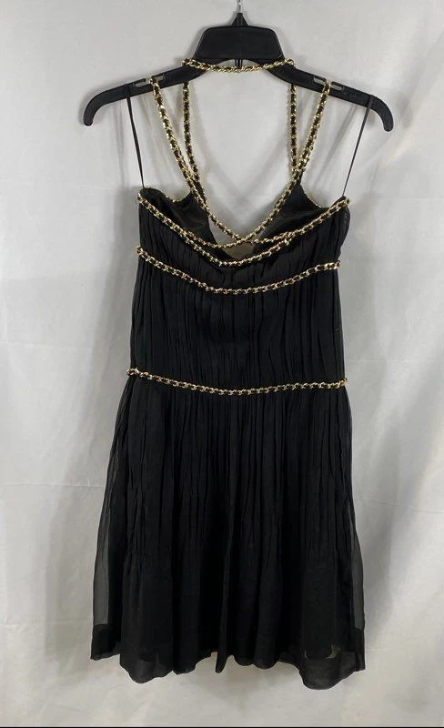 Женское черное платье-цепочка Moschino размер 4 - Изображение 3 из 4