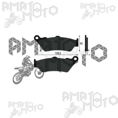 PAAR BREMSBELÄGE HINTEN FÜR VICTORY NESS SIGNATURE SERIES 1200 2005>20