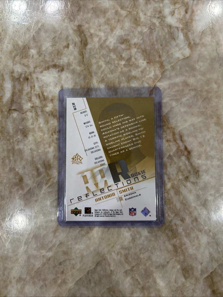 2004 Upper Deck Rookie Reflections /1150 #219 Antonio Smith RC Cardinals - Image 4 of 4