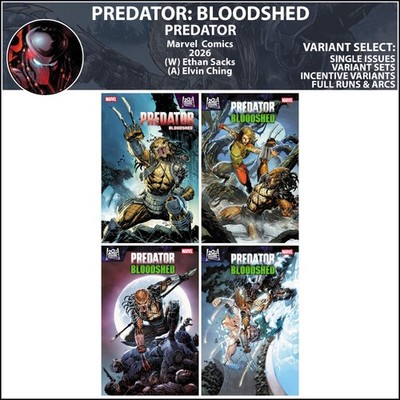 Predator: Bloodshed (2026) #1 2 3 4 Marvel Comics COVER SELECT