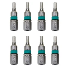 H2.5 Hex Bit Metric Insert Screwdriver Bit 8 PCS Set S2 Steel Precision