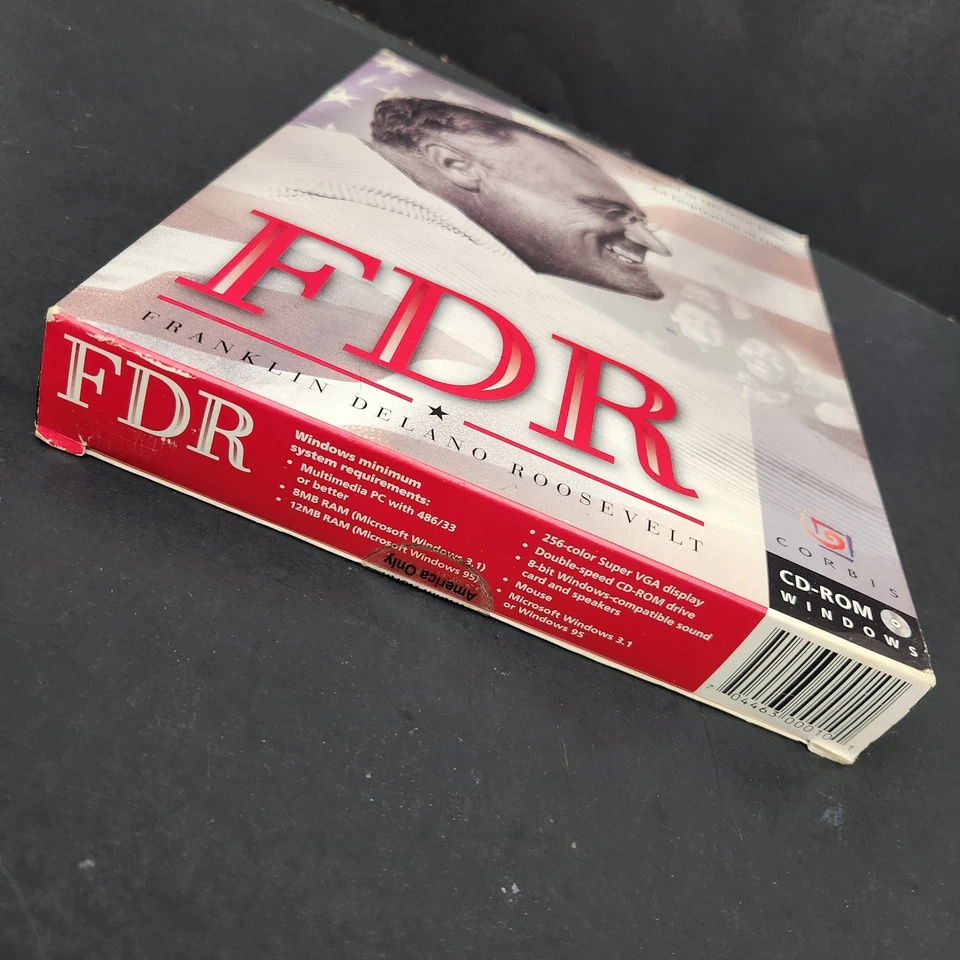 vintage pc software : FDR Franklin Delano Roosevelt CD ROM for Win 95 NEW - Image 3 of 4