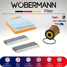 WOBERMANN Filter Kit Citroen Berlingo 1.6 HDi E5 11-17 Oil Air Fuel 3PC Service