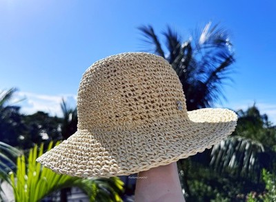 NWT Woven Straw Fedora Hat in Natural Tan Texas Hat Company | Accessories | Texas Hat Company Straw  main image 4