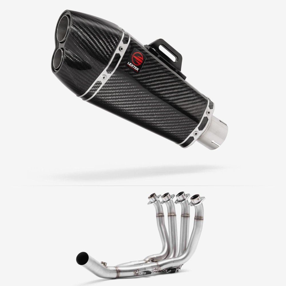 Lextek XP13C Exhaust System 210mm Low Level for Yamaha YZF R6 (17-22)