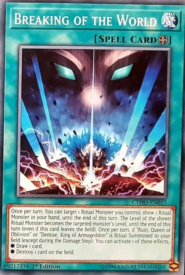 Breaking of the World CYHO-EN057 Cybernetic Horizon for sale | eBay