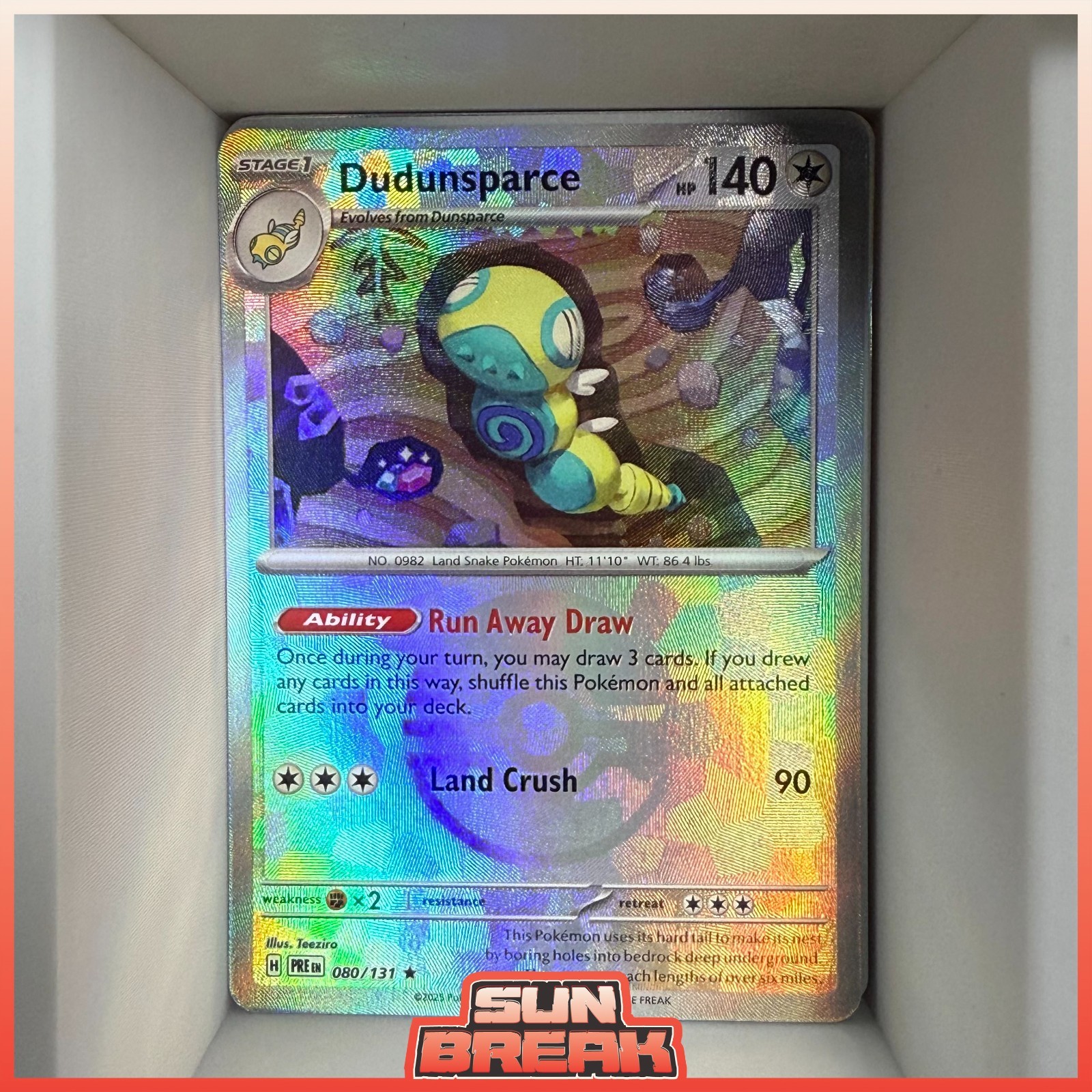 Pokémon Dudunsparce (Pokeball Pattern) 80/131 LP Prismatic Evolutions