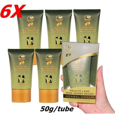 6X Nine Herbs Herbal Cream Cool Relief Muscle Pain Extracts Thai Traditional 50