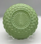 Vintage Fire-King Jadeite Bubble Bowl 8” Anchor Hocking Green Glass Serving Bowl