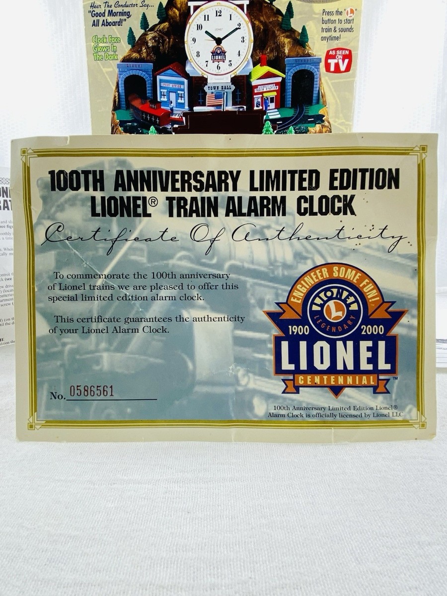 Lionel 100th Anniversary Limited Edition Train Station Alarm Clock