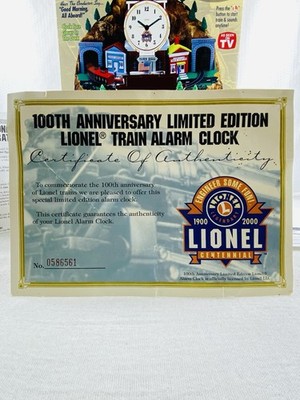 Lionel 100th Anniversary Limited Edition Train Station Alarm Clock