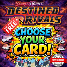 Pokémon Destined Rivals CHOOSE YOUR CARD! Buy 2 Get 1 FREE!