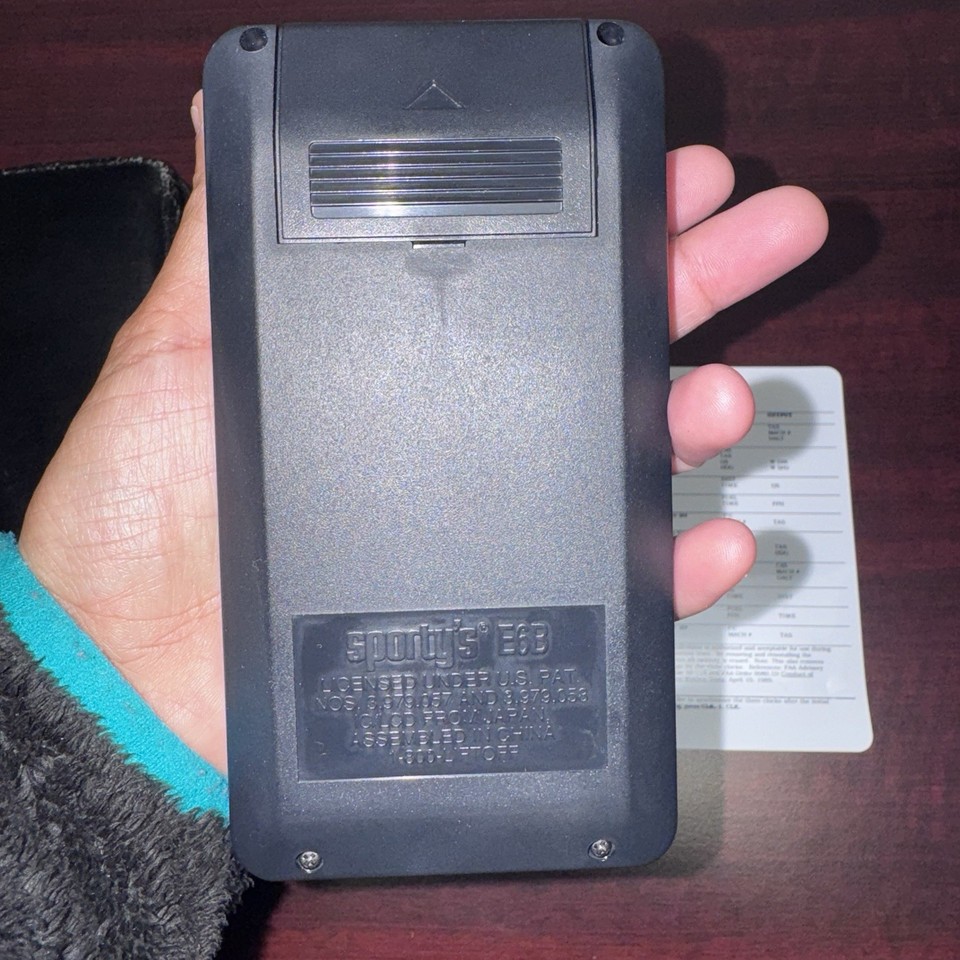 Plane Computer Case PreOwned Sporty’s Electronic E6B Flight Computer With Case And Manual ...