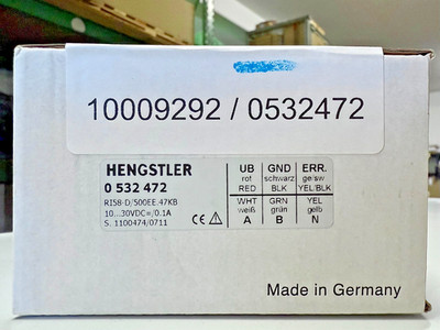 Hengstler RI58-D/500EE.47KB Inkrementalgeber 500Imp Durchsteckwelle Encoder NEU