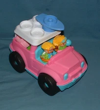 LITTLE PEOPLE BUILD 'N DRIVE SUV SET - FISHER PRICE - 2010 - USED