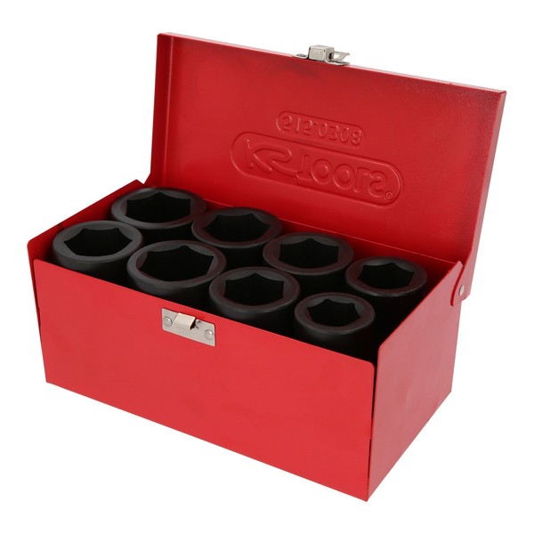 "Ks Tools 1\" Sechskant-Kraft-Stecknuss-Satz Lang 8-Teilig"-image