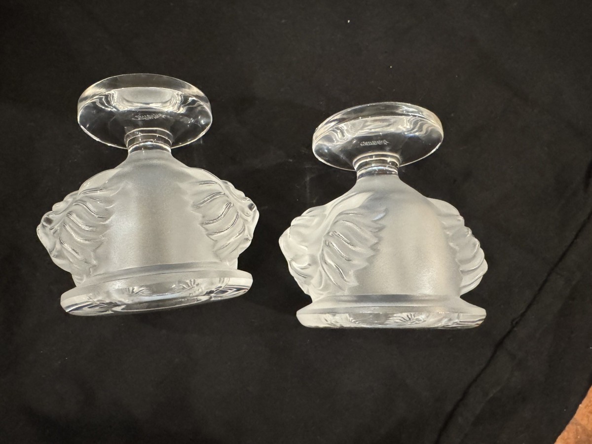Lalique TETE DE LION Lion Head Cigarette Holder or Candle Holder