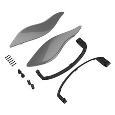 Charcoal Pearl rcycle Air Deflectors Batwing Fairing Wind for '14-Later