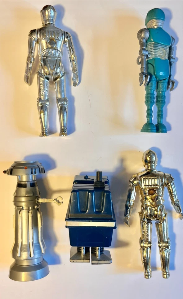 Figuras de acción droides - Juego de 5 sueltas vintage Star Wars Kenner Hong Kong Foto 2 de 2