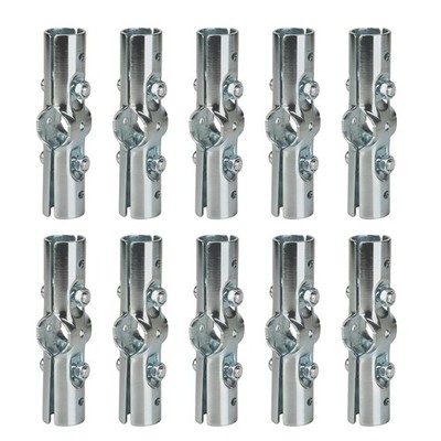 180 Degree Pipe Clamp Cross Connector Fittings for 1  EMT Round Tubing Metal ...