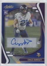 2021 Absolute Rookies Spectrum Blue Signatures 11/50 Chazz Surratt Auto 00jz