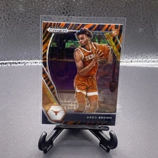 2021 Prizm Draft Greg Brown Rookie Tiger Stripe Prizm   SSP