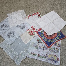 Set of 8 Ladies Vintage Handkerchiefs