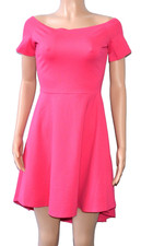 Sarin Mathews Women's Off Shoulder High Low Cocktail Skater Dres Size Small