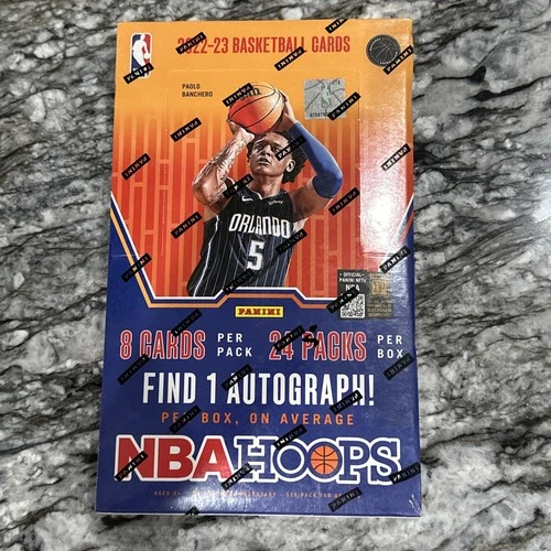 2022/23 Panini NBA Hoops Basketball Factory Sealed Hobby Box Free Shipping