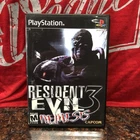 New ListingResident Evil 3 Nemesis PS1 Sony PlayStation w/ Black Case Black Label - (LOOK)