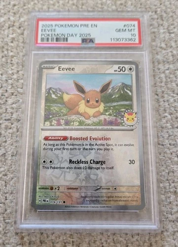 PSA 10 Eevee Pokemon Day 2025 074/131 Holo Pokémon #074