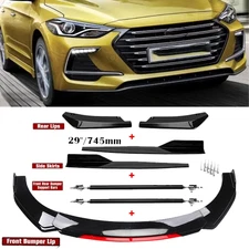 Front Bumper Lip Spoiler Splitter Body Kit Side Skirt Rear For Hyundai Elantra