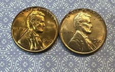 1960d Small Date 1960p Large Date -lincoln Memorial Cents Choice 2 Coin Set 1960d Small Date 1960p Large Date -lincoln Memorial Cents Choice 2 Coin Set