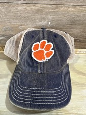Legacy Clemson Tigers Blue Denim Truck Mesh Hat Football Adjustable