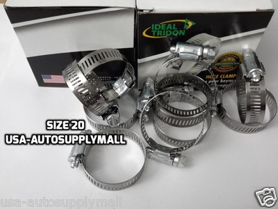 Ideal Tridon 2-3/4 In. To 3-1/16 In. SAE 275 Silver Hose Clamp Stainless Steel Band T-Bolt - Foto 7