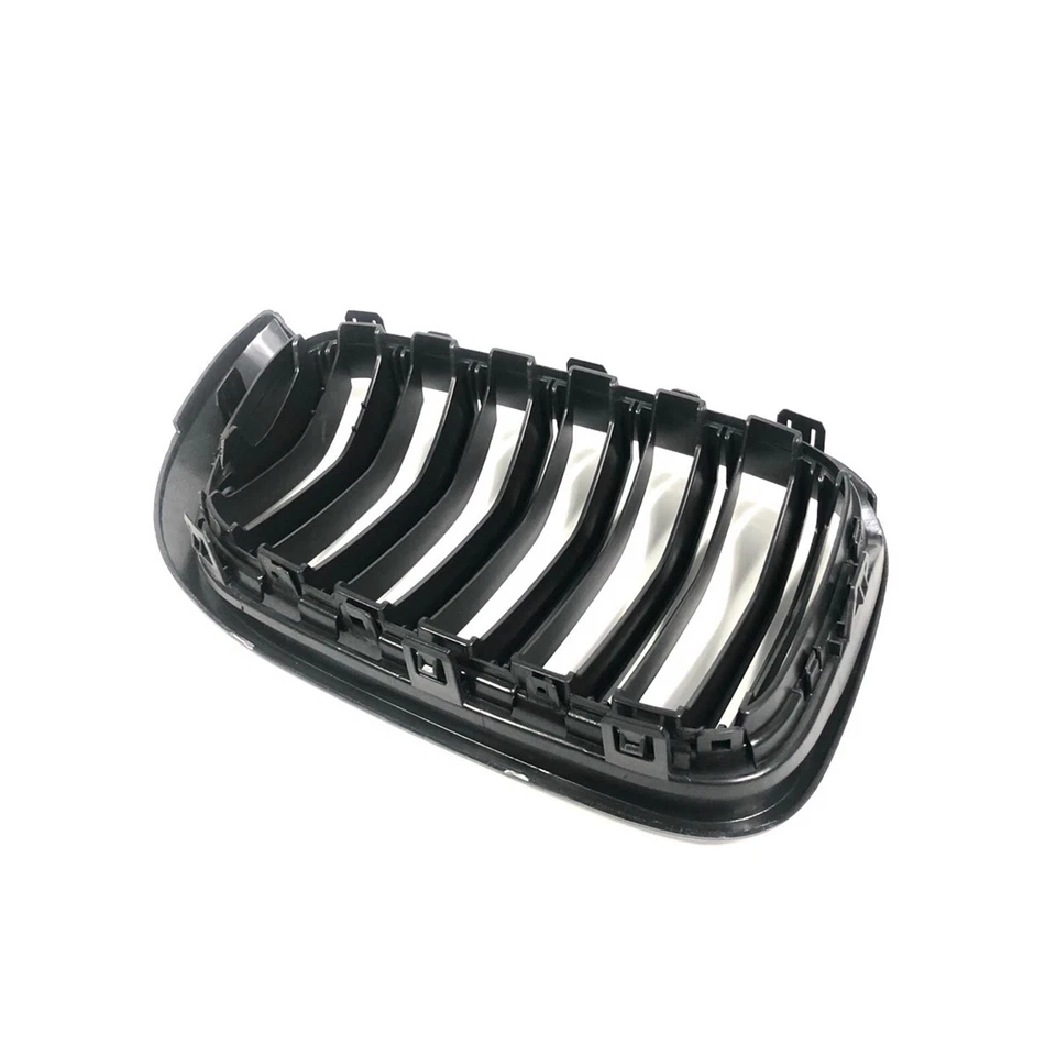Dual Line Matte Black Front Grille For 2014-2018 BMW X3 X4 F25 F26 SUV LCI 2PCS - Image 4 of 4