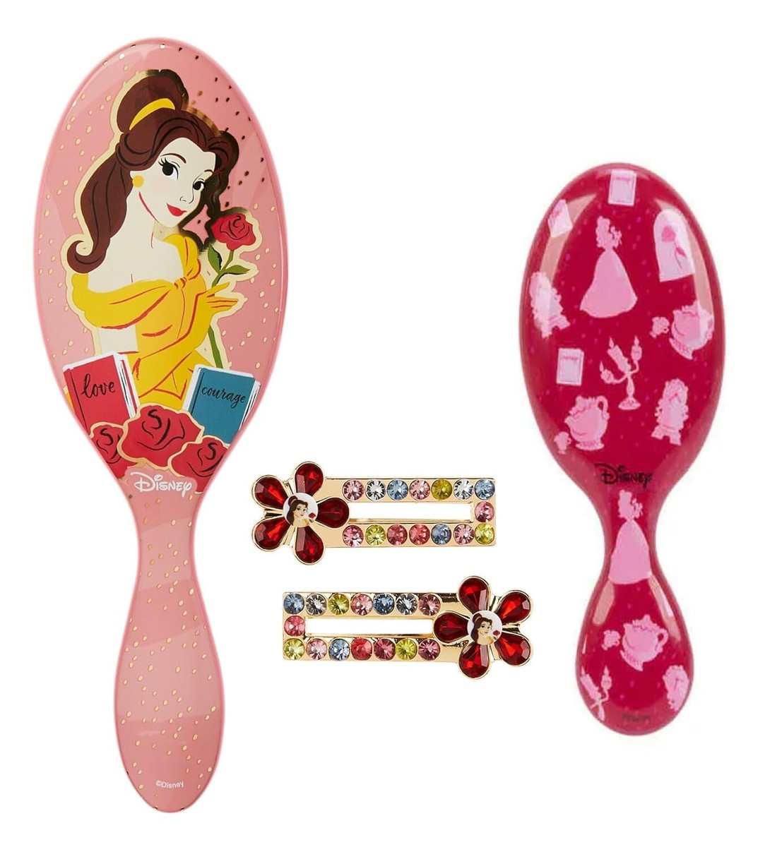 Disney Princess Belle Detangler Brush - Yellow & Burgundy Wet Brush Disney Princess - Belle - Each - albertsons main image 2
