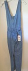 VANILLA STAR WOMENS BLUE DENIM LIGHT WEIGHT JUMP SUIT  - SMALL — photo 1