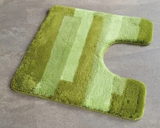 Malina Vert Kiwi Tapis pour les Toilettes Avec Cou 55x55cm. Hauteur Du Poil :
