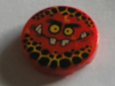 LEGO Nexo Knights red tile with with Globlin Face 14769pb089 / Set 70317 70321 