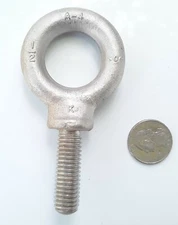  Ken Forging Eye Bolt Lifting Bolt 304 Stainless 1/2"-13 1 1/2" Shaft  2 1/2" OD