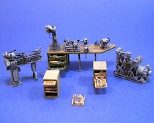 Resicast 1/35 UK Machinery &Tools (Lathe,Generator,Grinder,Work Bench..) #352236