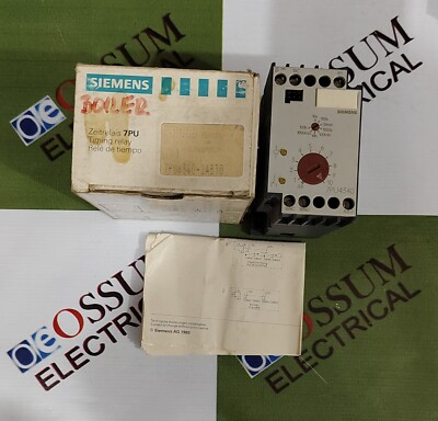 SIEMENS 7PU4340-2AB30 ELEKTRONISCHER TIMER TIMING 10S-100H SPANNUNG 24VAC SCH...