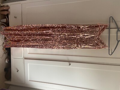 Rose gold backless sequin dress size 10 from coast. Never worn with tags. |  eBay UK