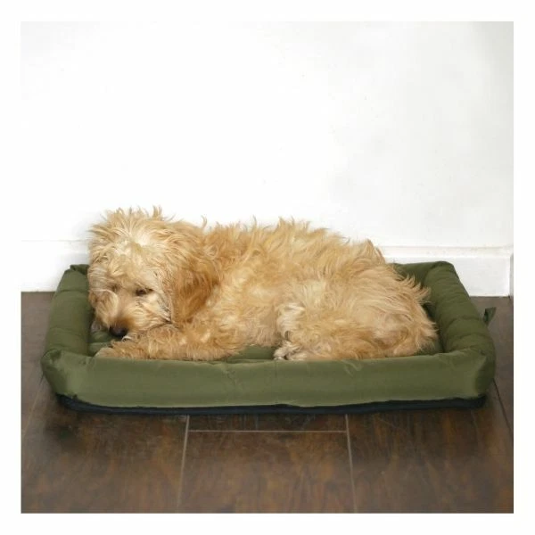 Colchão de cama de cachorro resistente à água jacarandá limpo caixa de gato animal de estimação acolchoada verde - Imagem 3 de 4