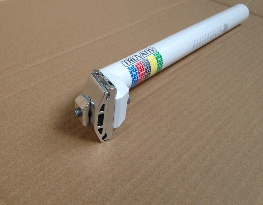 Tija de sillín de aluminio para bicicleta MTB carretera XC barrido trasero tija de sillín lisa 30,8 * 350 mm Foto 4 de 4