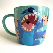 Disney Stitch Coffee Mug 3D Cup Mornings Bad, Coffee Good Disneyland