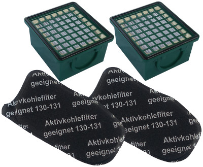 Lot Complet Pour Aspirateur Vorwerk Kobold VK130/131 - 20 Sacs + 20 Parfums + 2 Filtres + Brosses