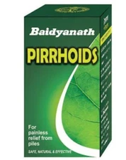 Baidyanath Pirrhoid Tablets (50 Count) – Ayurvedic Herbal Remedy for Piles, Fiss