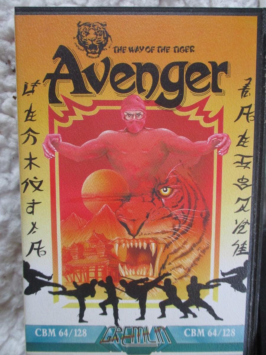 Jeu Rétro Commodore 64 : Avenger The Way Of The Tiger - Version Cassette (non Testée) - Édition 1986